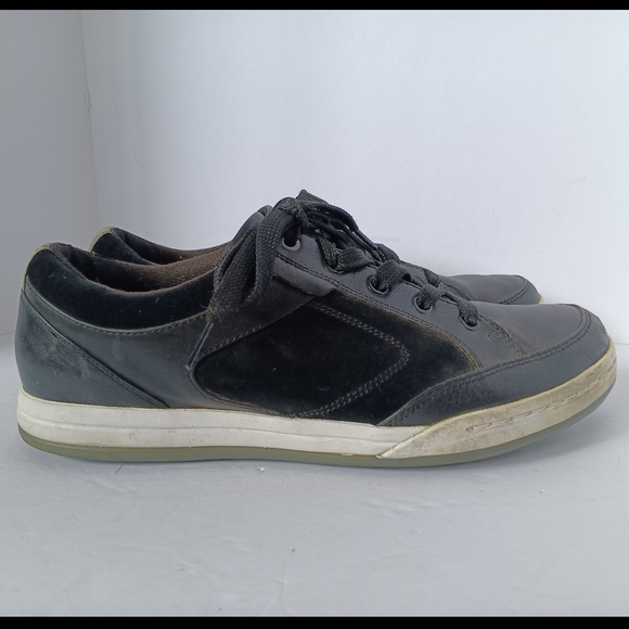 🖤 Callaway Ortholite Mens Golf Shoes Black Leather 9.5 - Picture 4 of 15